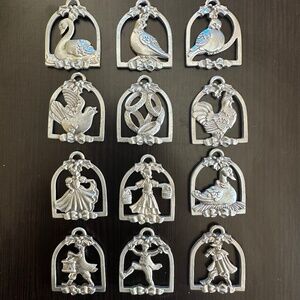 Longaberger 12 Gifts of Christmas Ornaments (2000)